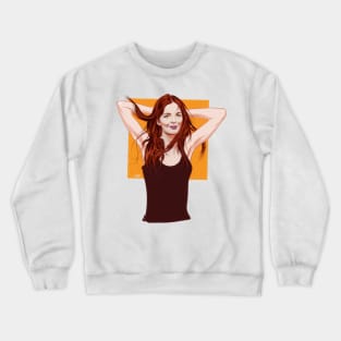 Diane Keaton - An illustration by Paul Cemmick Crewneck Sweatshirt